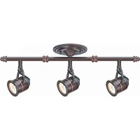 Hampton Bay 3-Light Antique Bronze Ceiling Bar Track Lighting Kit