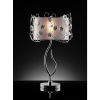 Silver Crystal Table Lamp