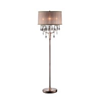 Ok Lighting Ok5126F Ok5126F Rosie Crystal Floor Lamp Deer Antler Inspired 18 X 18 X 62