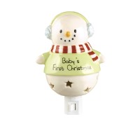 Grasslands Road Little Christmas Baby'S 1St Christmas Night Light