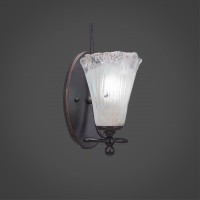 Capri 1 Light Wall Sconce Shown In Dark Granite Finish With 5.5