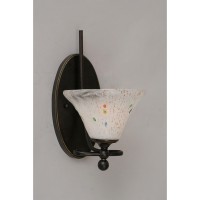 Capri 1 Light Wall Sconce Shown In Dark Granite Finish With 7