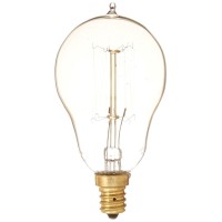 Bulbrite Incandescent A15 Candelabra Screw Base (E12) Light Bulb, 25 Watt, Antique