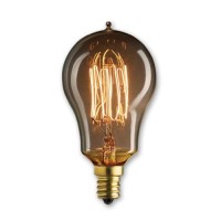 Bulbrite Incandescent A15 Candelabra Screw Base (E12) Light Bulb, 25 Watt, Antique