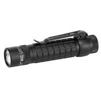 Maglite Mag-Tac Led 2-Cell Cr123 Flashlight - Plain-Bezel, Matte Black