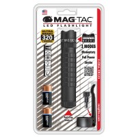 Maglite Mag-Tac Led 2-Cell Cr123 Flashlight - Crowned-Bezel, Matte Black