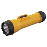 Industrialstrength flashlight provides dependable distortionfree light with a vacuum metalized reflector Unbreakable lens and a 250000cyce switch ensure longevity Case is crushresistant and deepribbed for a nonslip grip Antiroll tube means flashlight stay