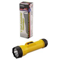 Industrialstrength flashlight provides dependable distortionfree light with a vacuum metalized reflector Unbreakable lens and a 250000cyce switch ensure longevity Case is crushresistant and deepribbed for a nonslip grip Antiroll tube means flashlight stay