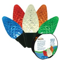 Brite Star Faceted Light 100 Count C7 Led, Multicolor