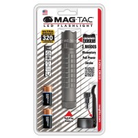 Maglite Mag-Tac Led 2-Cell Cr123 Flashlight - Crowned-Bezel, Urban Gray