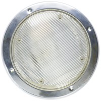 Replacement Scare Light 2000 This unit replaces most standard outside inchscare lights inch Its patented lens creates a downward light prism allowing the fixture to radiate more light than a standard fixture and focuses the light to the ground more thorou