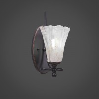 Capri 1 Light Wall Sconce Shown In Dark Granite Finish With 5.5