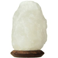 USB powered LED light 12 lbs 4 tall Himalayan salt lamp with therapeutic benefits for your health and well being