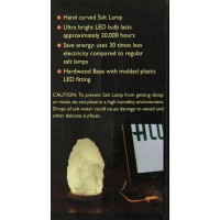 USB powered LED light 12 lbs 4 tall Himalayan salt lamp with therapeutic benefits for your health and well being