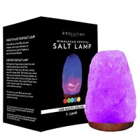 Evolution Salt Natural 853 Usb Himalayan Salt Lamp Multi Color Changing 1-2 Lbs, 3.5