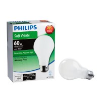 Philips Halogen Dimmable A19 Light Bulb: 790-Lumen, 2920-Kelvin, 43-Watt (60-Watt-Equivalent), Medium Screw Base, Soft White, 4-Pack