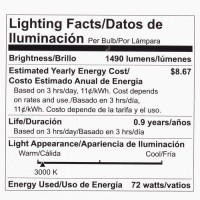 Philips 426049 72-Watt A19 Dimmable Halogen Light Bulb, Soft White, 4-Pack