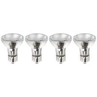 Philips Halogen Flicker-Free Dimmable Par20 Flood Light Bulb, 500 Lumen, Bright White Light (2900K), 39W=50W E26 Base, 4-Pack