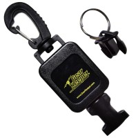 Hammerhead Industries Gear Keeper Small Scuba Flashlight Retractor Rt4-5912 Large Heavy-Duty Swiveling Snap Clip Mount With Q/C-Ii Split Ring Accessory