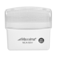 Maxxima Led Night Light With Dusk To Dawn Sensor - Featuring 22 Lumens, Plug In, Ideal For Bedrooms, Bathrooms, Basements, Hallways, And Senior Living, Warm White Light - 2 Pack