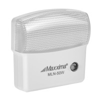 Maxxima Led Night Light With Dusk To Dawn Sensor - Featuring 22 Lumens, Plug In, Ideal For Bedrooms, Bathrooms, Basements, Hallways, And Senior Living, Warm White Light - 2 Pack