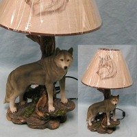 Ih Casa Dacor Denizen Of Twilight Wolf Lamp, 20