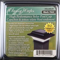 Classy Caps Sl082B 2.5X2.5 Imperial Solar Post Cap - 2 Pack/Black