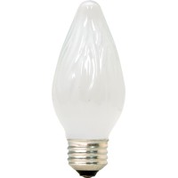 Ge Soft White 75338 25-Watt, 140-Lumen Flame Tip Light Bulb With Medium Base, 8-Pack