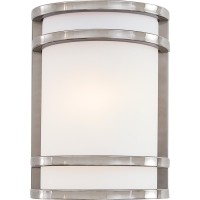 Minka Lavery Outdoor Wall Light 9801-144 Bay View Exterior Wall Lantern, Stainless Steel