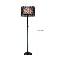 Kenroy Home 32220Brz Tanglewood Standing Outdoor Floor Lamp, Bronze