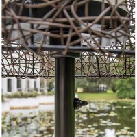 Kenroy Home 32220Brz Tanglewood Standing Outdoor Floor Lamp, Bronze