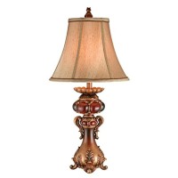 The table lamp makes a stunning addition to a nightstand or side table This elegant lamp features a unique and hand painted design that will add a special touch and ambiance to your living space Display it among elements of your existing home decor for a 