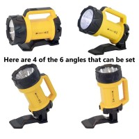 Aa Heavy Duty Led Torch Aa3881 - 180 M Beam Distance, Adjustable Base 6 Angles, 120 Lumens, Weatherproof, Batteries Included