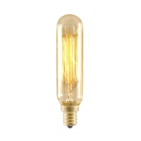 Bulbrite 132506 - 5Pk - 25W - T6 - Thread - E12 Base - 120V - 1900K - 3000Hrs - Antique - Nostalgic Incandescent Edison