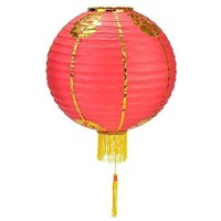 Quasimoon Paperlanternstore.Com 24 Inch Traditional Chinese Paper Lantern W/Tassel