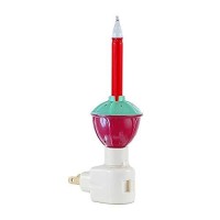 Novelty Lights, Inc. Bubble-Nl Tradtional Bubble Night Light, 1 Red Bubble Night Light, Plugs Into A 120 Volt Outlet, 1 Pack