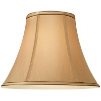 Tan And Brown Medium Bell Lamp Shade 7