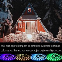 Supernight Led Strip Lights, Rgb Color Changing 16.4Ft Smd5050 Leds Flexible Light Strip Rope Lighting Kit With 44 Key Remote Controller And 12V Power Supply For Bedroom Tv Backlight Christmas