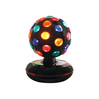 Global Gizmos 6Inch Roatating Disco Ball Light Multicoloured