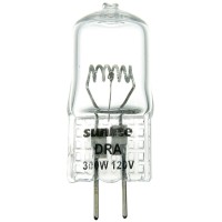 Sunlite Dra 300W/T4/120V/Cl/G6.35 300-Watt 120-Volt Bi-Pin Based Stage And Studio T4 Bulb, Clear