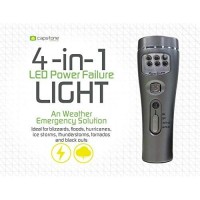 Capstone Lighting 4-In-1 Eco-I-Lite - Use As Emergency Flashlights, Night Light, Power Failure Light & Work Light - Rechargeable Flashlight Great For Hurricane Supplies, Black Outs, Power Failure