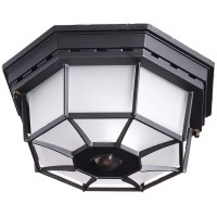 Globe Electric Hz-4300-Bk Ceiling Motion Light, Black, Bulb Not Included