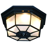 Globe Electric Hz-4300-Bk Ceiling Motion Light, Black, Bulb Not Included