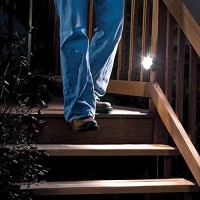 Beams Mb520 35 Lumen Wirelsss Battery Powered Indoor/Outdoor Motion Sensing Led Step/Stair Light, 1-Pack, Brown