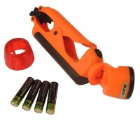 Blackfire Bbm889E Clamp Light 100-Lumen 4Aaa 2-Mode Emergency Led Flashlight Flasher, Orange