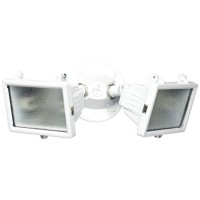 Heathco Hz-5502-Wh 150W White Twin Flood Light