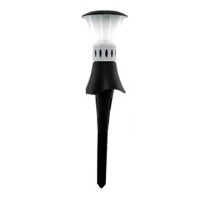 Add a pleasant glow to gardens and patios with this 3piece set of LED Touch Lantern Garden Lights Ideal for barbecues patios parties and emergency lighting Just press down light to turn on and off Lights can either be assembled with provided spikes or dis