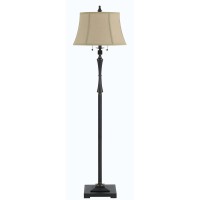 It is a Madison Club Floor Lamp with Burlap Shade And Pull Chain SwitchIt has a Onoff type switchThe shade dimension is of 1212 x 17 x 1012