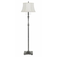 It is a Madison Club Floor Lamp with Burlap Shade And Pull Chain SwitchIt has a Onoff type switchThe shade dimension is of 1212 x 17 x 1012