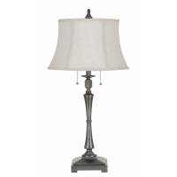 DescriptionIt is a madison table lamp with burlap shade and pull chain Switch It is of oil rubbed bronze finishIt has a height of 31 inches